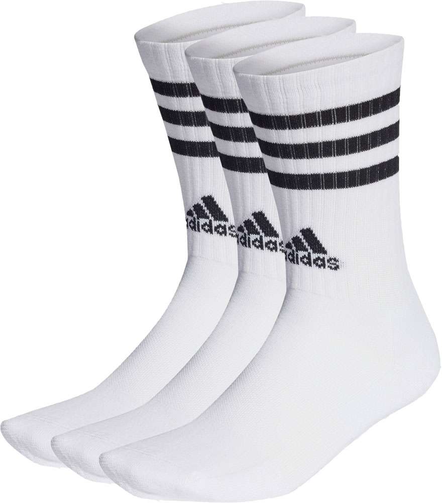 Adidas 3-Streifen gepolsterte Crew - Socken (3er-Pack)