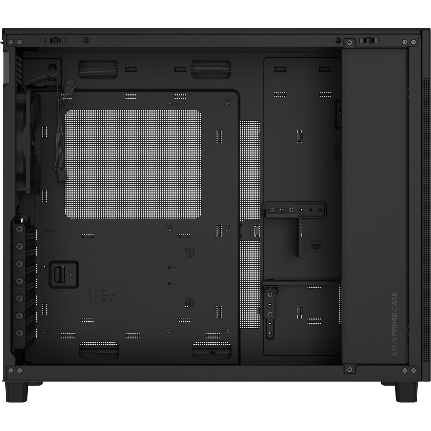 Asus Prime Ap303 - Mesh Panel Midi Tower Gehäuse (schwarz | 2x USB-A | 1x USB-C)