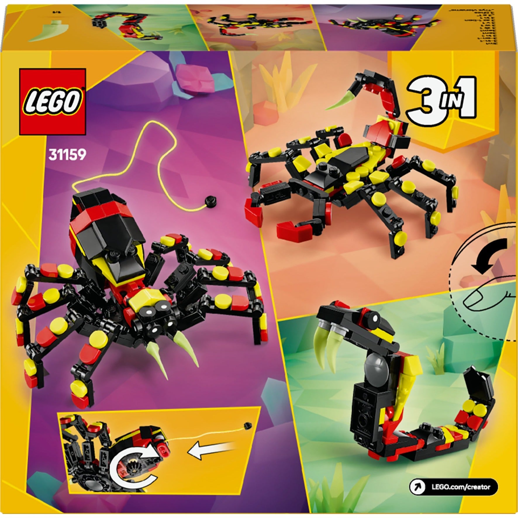 LEGO LEGO Creator 31159 Wildtiere: aufregende Spinne