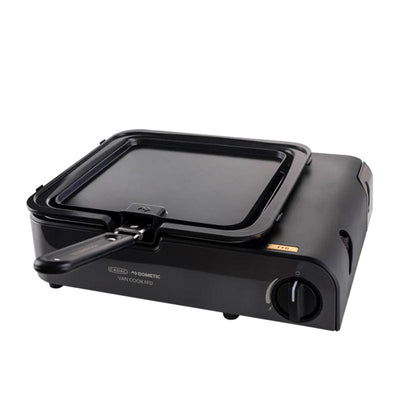 Cadac Van Cook Flat Plate Grillplatte (schwarz, 22 x 22 cm)