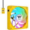 Thermaltake CT120 EX Reverse Argb Sync PC-Lüfter Bumblebee (3-Lüfter-Pack) Gehäuselüfter (gelb, 3 Stück, 120 x 120 x 25 mm, PWM)