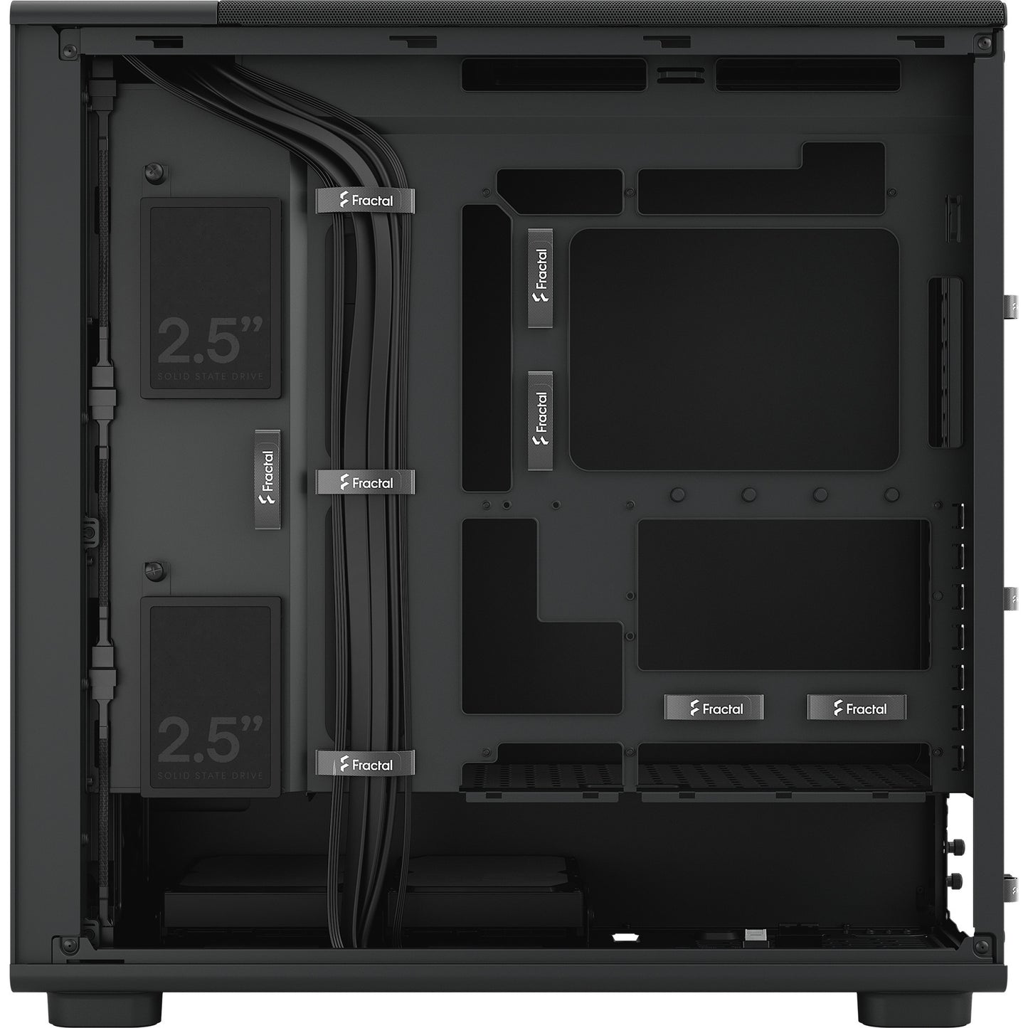 Fractal Design Epoch XL solides Midi-Tower-Gehäuse (schwarz | 2x USB-A | 1x USB-C)