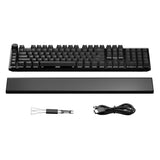 Ruhig sein! Leicht montierte, geräuschlose, taktile RGB-Gaming-Tastatur (schwarz, US-Layout (QWERTZ), geräuschlos, taktil, 100 %, Argb, PBT-Double-Shot-Tastenkappen) - afbeelding 8