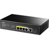 Cudy 5-Port 10 1000 POE+ Schalter mit 1 SFP-Port