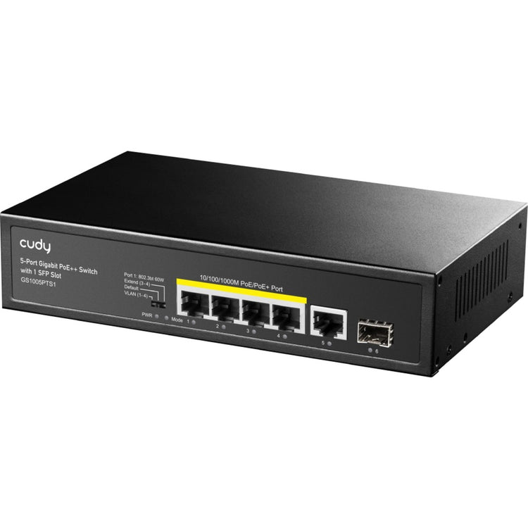 Cudy 5-Port 10 1000 POE+ Schalter mit 1 SFP-Port