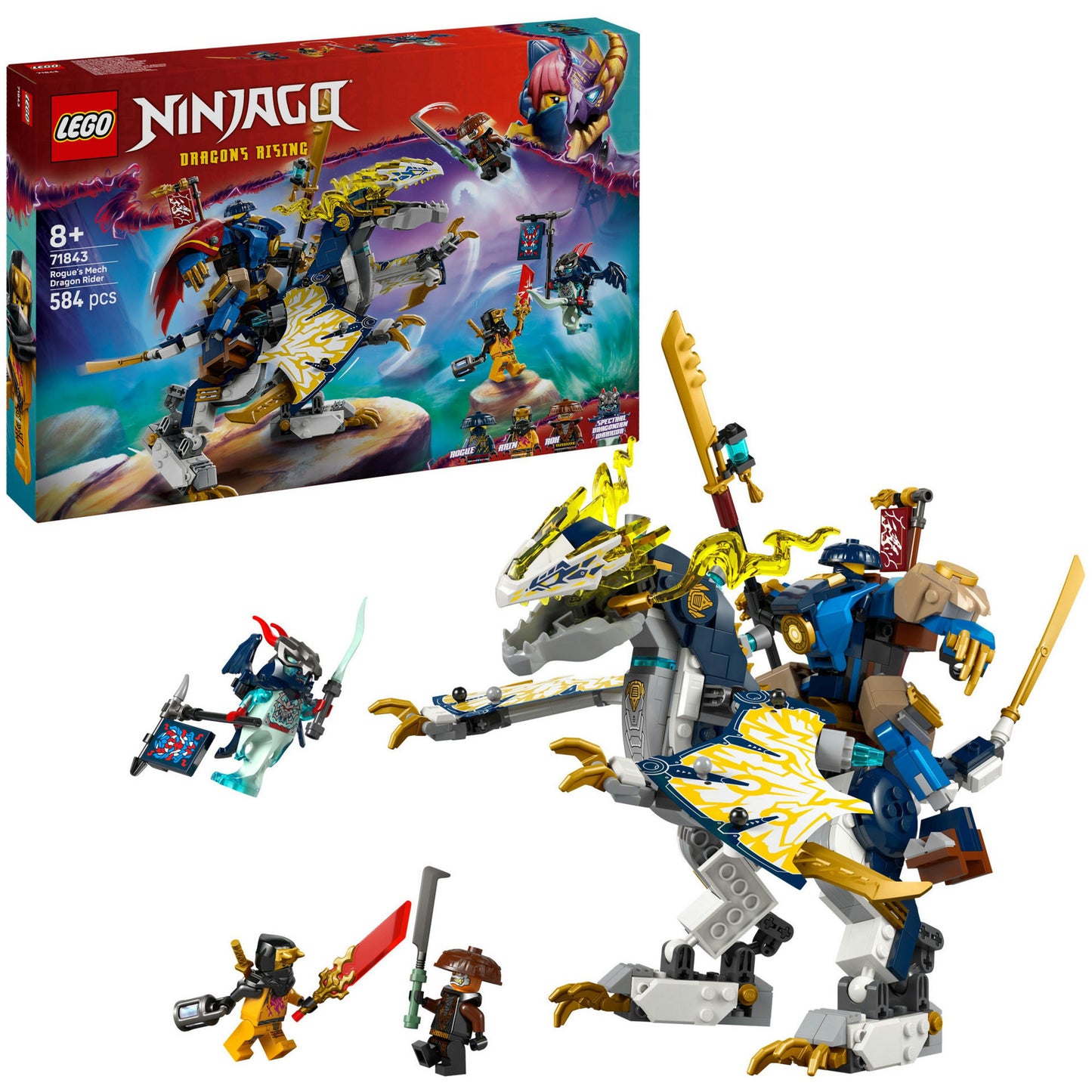 LEGO 71843 Ninjago Rogue's Mecha Draken Treiber