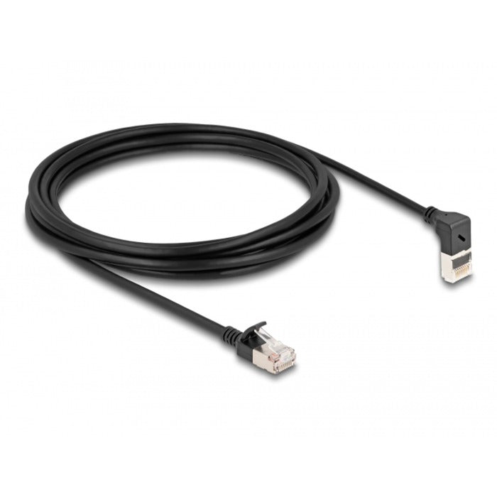 Delock RJ45 Network Cable Cat.6a S ftp Slim 90 ° nach oben a