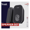 Trust ador 2.0 Lautsprecherset PC-Lautsprecher (schwarz grau)