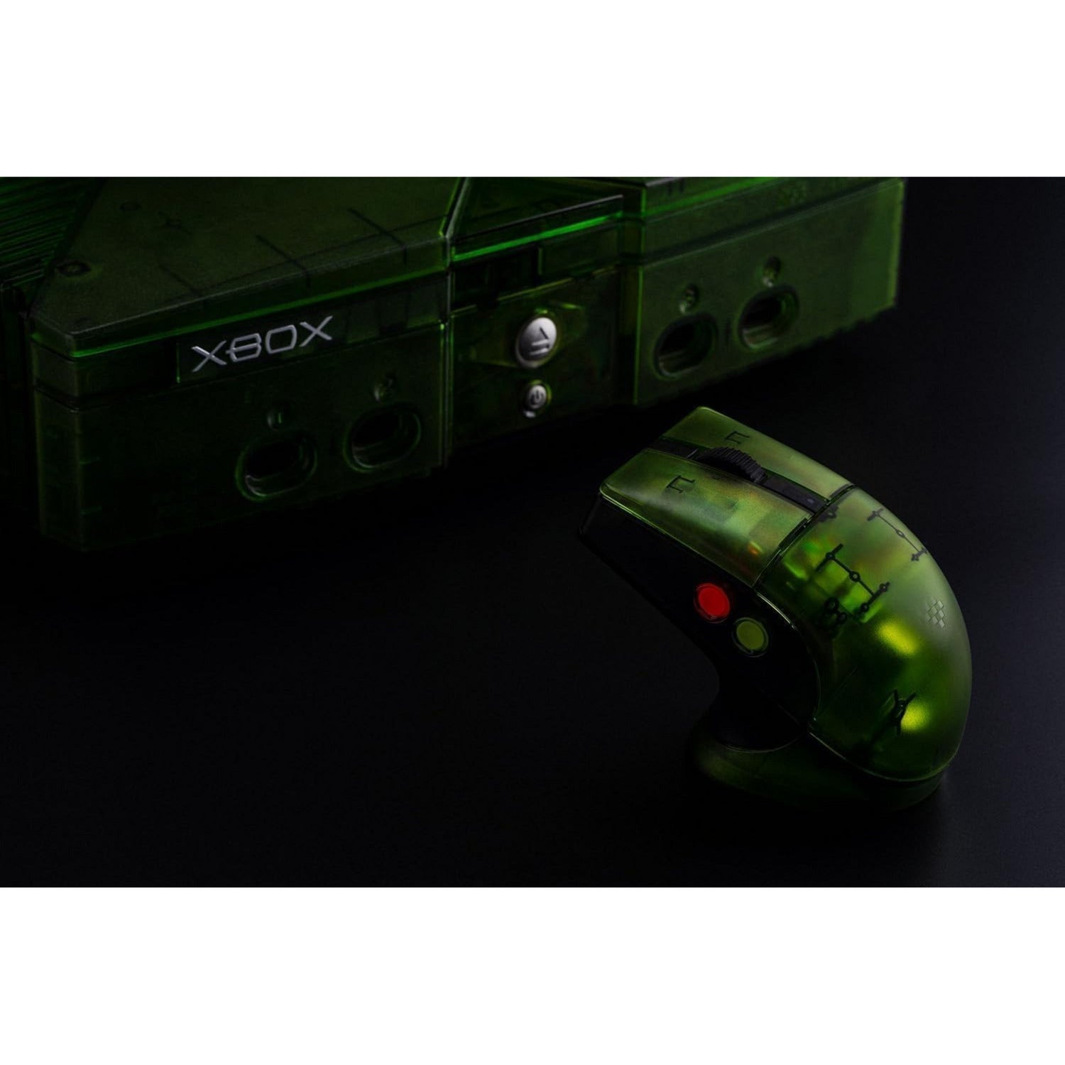 8bitdo Retro R8 Maus – Xbox Edition (grün, 50 – 26000 dpi, Bluetooth USB-C 2,4 GHz)