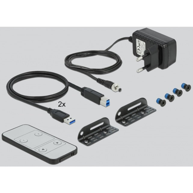 Delock DisplayPort 1,4 KVM Switch 8K 30 Hz mit USB 3.0 und