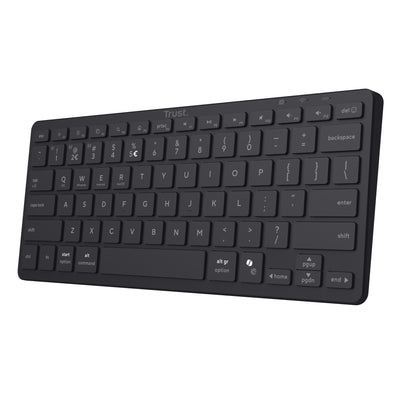 Trust Nado II Bluetooth-Tastatur (schwarz, US-Layout, Scherenschalter, Bluetooth)