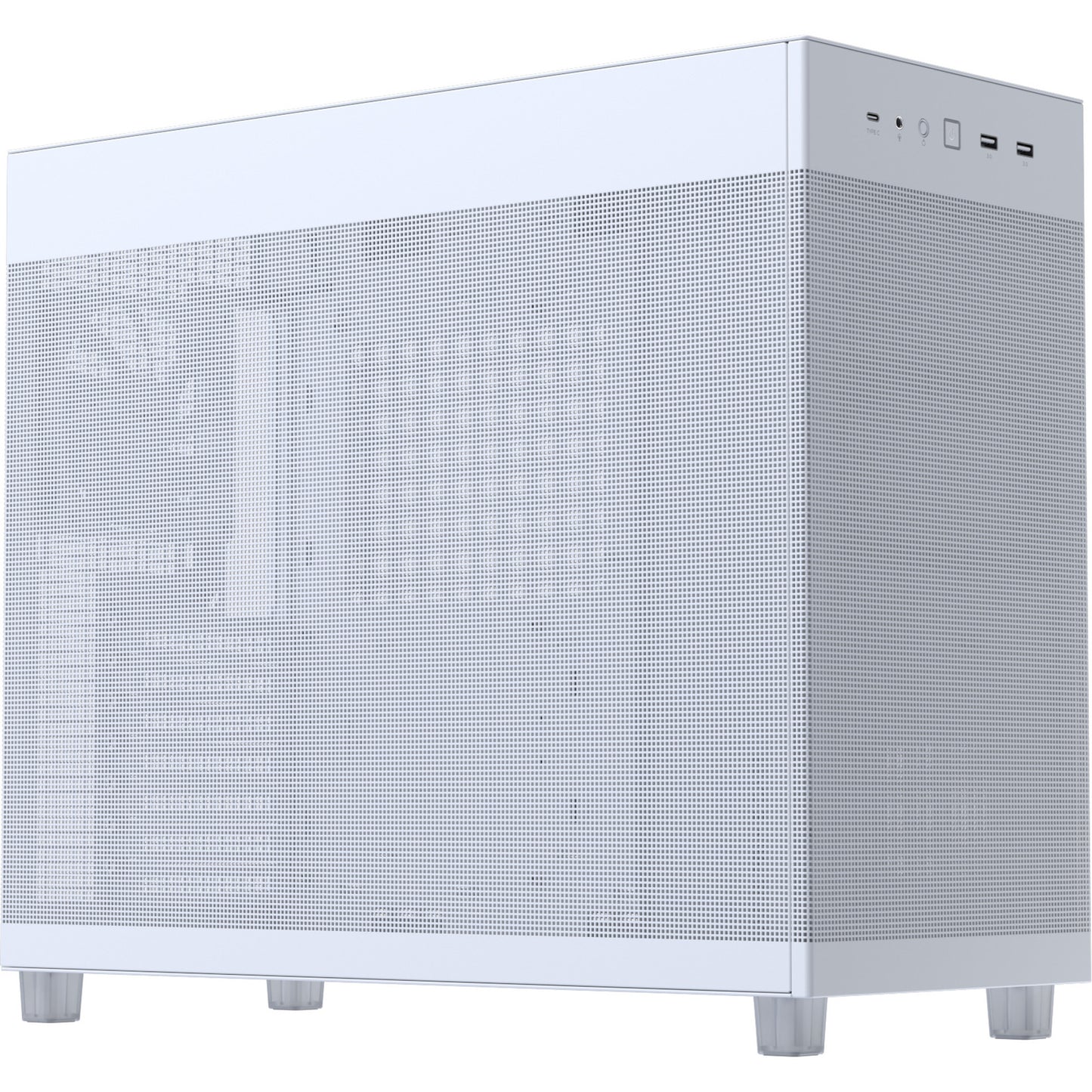 Asus Prime Ap303 - Mesh Panel Midi Tower Gehäuse (weiß | 2x USB-A | 1x USB-C)