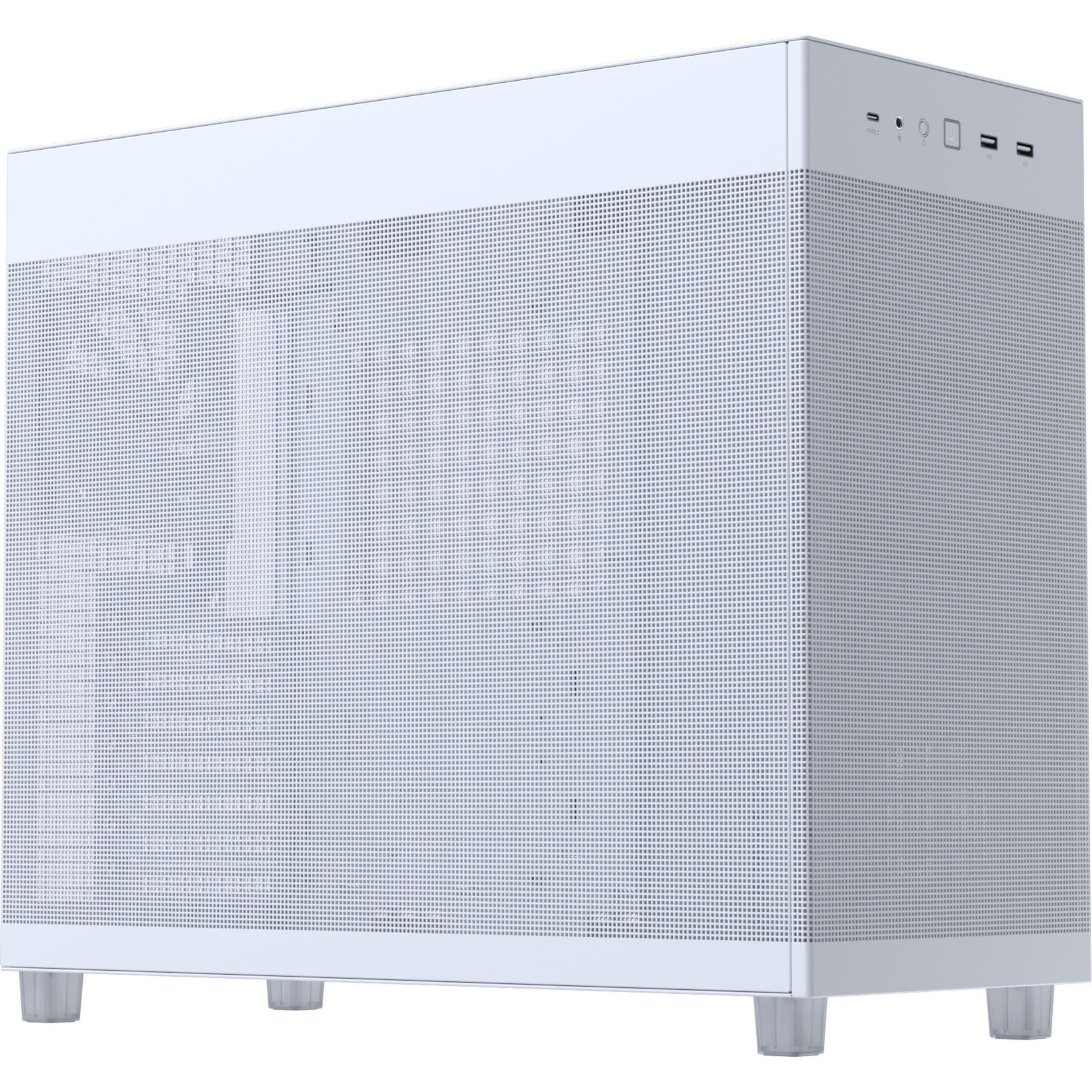 Asus Prime Ap303 - Mesh Panel Midi Tower Gehäuse (weiß | 2x USB-A | 1x USB-C)