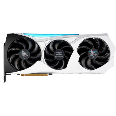 Powercolor Radeon RX 9070 XT Hellhound Reva16GB Limited Edition Grafikkarte (weiß schwarz, RDNA4, GDDR6, 3x Display Port, 1x HDMI)