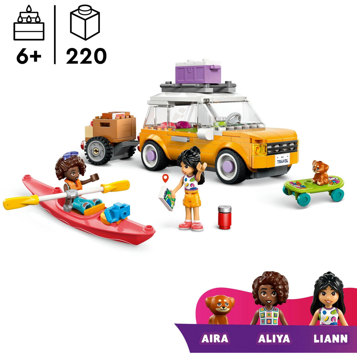 PIC LEGO 42659 Freunde zusammen auf Roadtrip