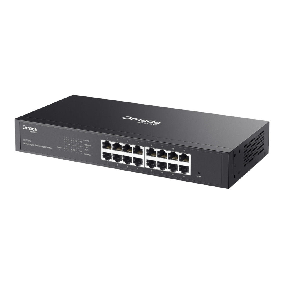 Tp-Link Omada ES216G 16-Port Gigabit Easy Managed Switch (Schwarz)