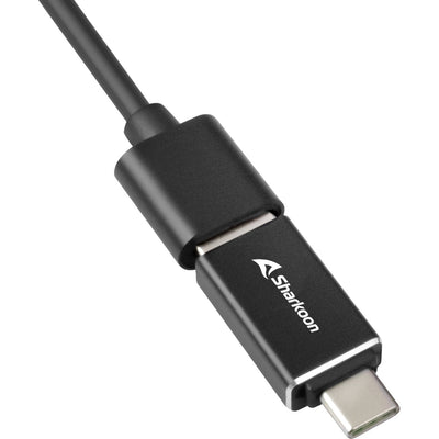 Sharkoon 3-Port USB 3.2 Gen 1 Aluminium Hub + RJ45 Ethernet