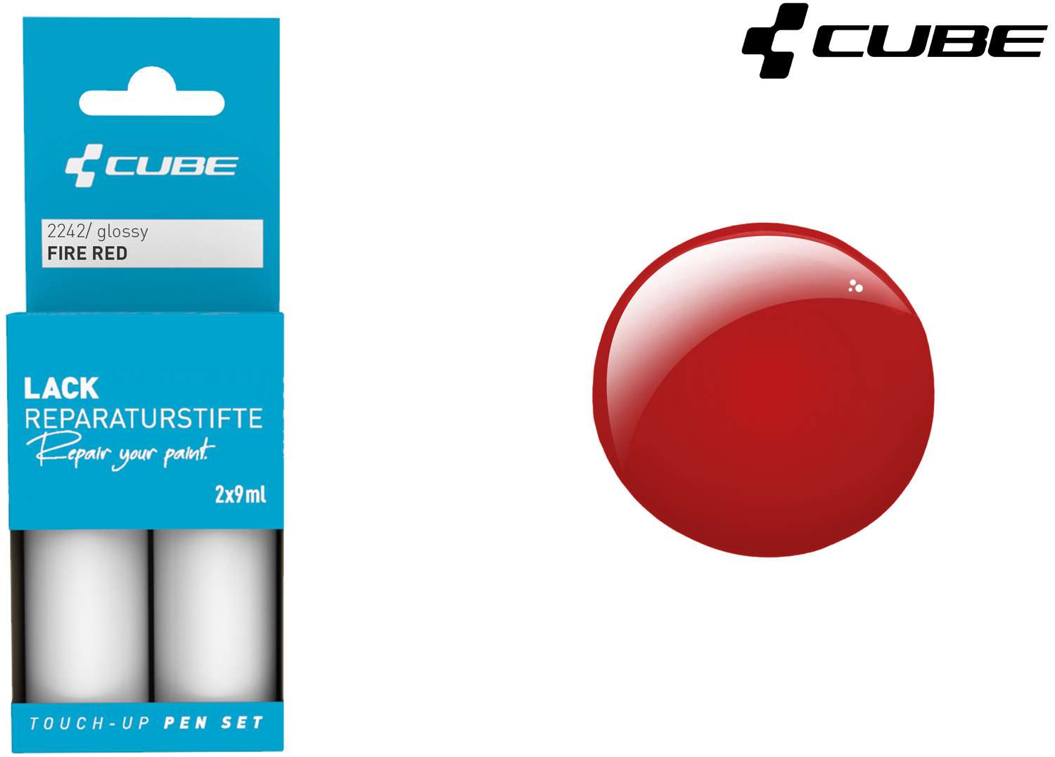 Cube Lackstift-Set Feuerrot