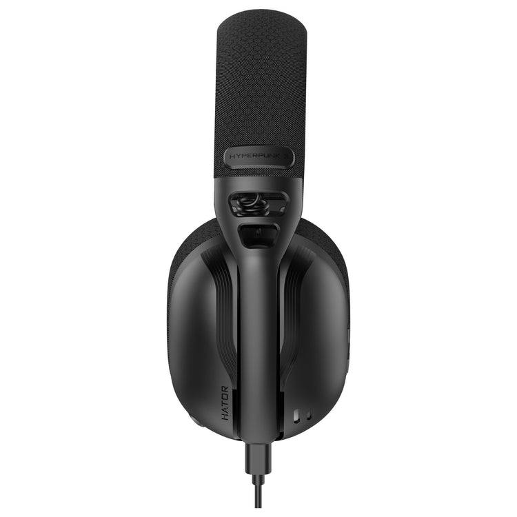 Hator Hyperpunk 3 USB Over-Ear-Gaming-Headset (schwarz, virtueller 7.1-Surround-Sound, USB-A USB-C Bluetooth)