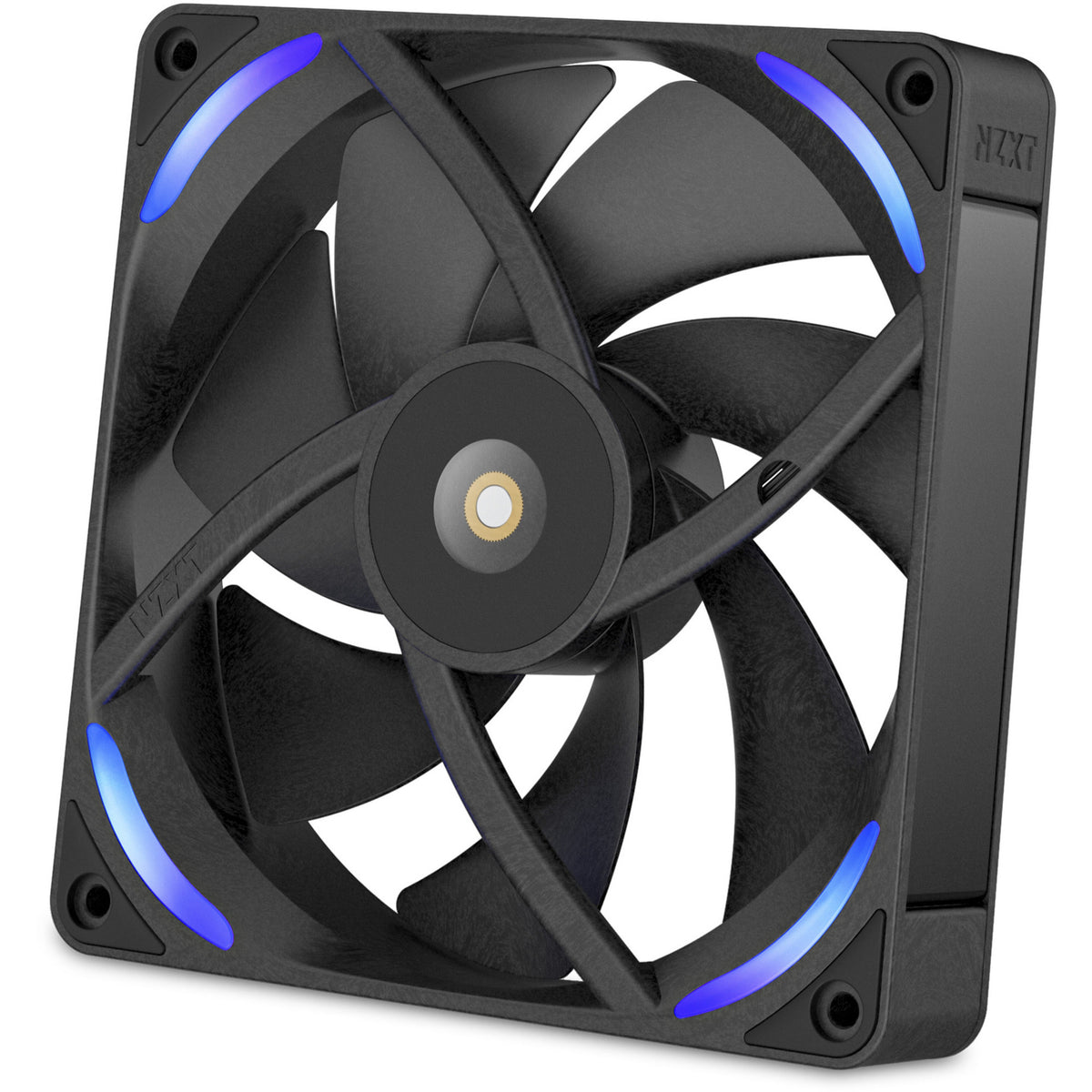 Nzxt f140x RGB-Gehäuselüfter (schwarz, 140 x 140 x 30 mm, PWM)