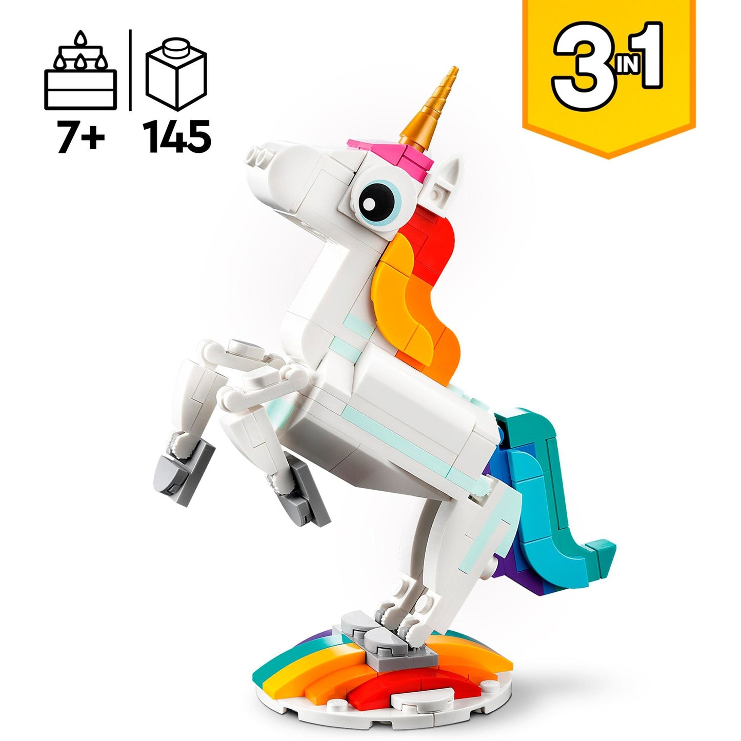 Lego -Schöpfer 31140 3in1 Magisches Einhorn