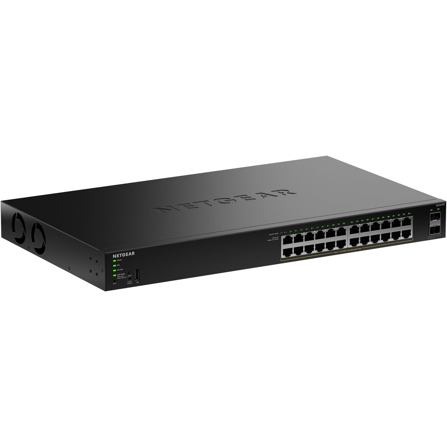 Netgear gs324tpv2 Switch (schwarz, 190 W PoE-Budget)