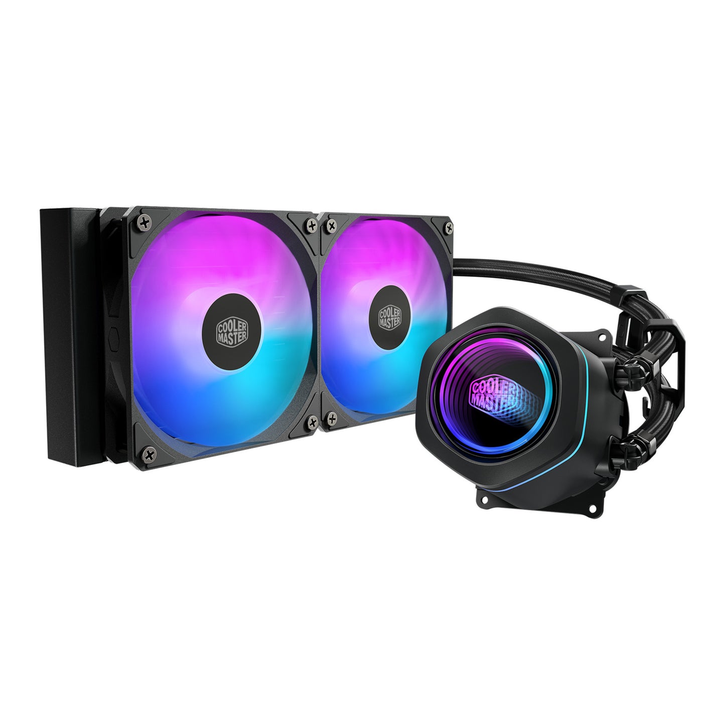 Cooler Master MasterLiquid Core Nex 240 Schwarz Wasserkühlung (Schwarz, Argb)