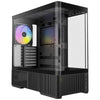 Antec C6 Curve Argb Midi-Tower-Gehäuse (schwarz | 2x USB-A | 1x USB-C | gehärtetes Glas)