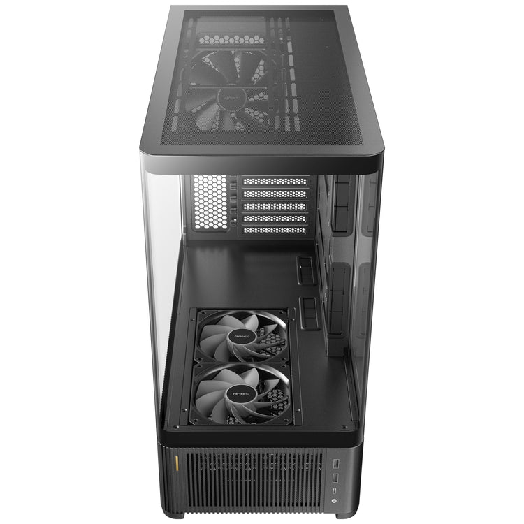 Antec C6 Curve Air Midi-Tower-Gehäuse (schwarz | 2x USB-A | 1x USB-C | gehärtetes Glas)
