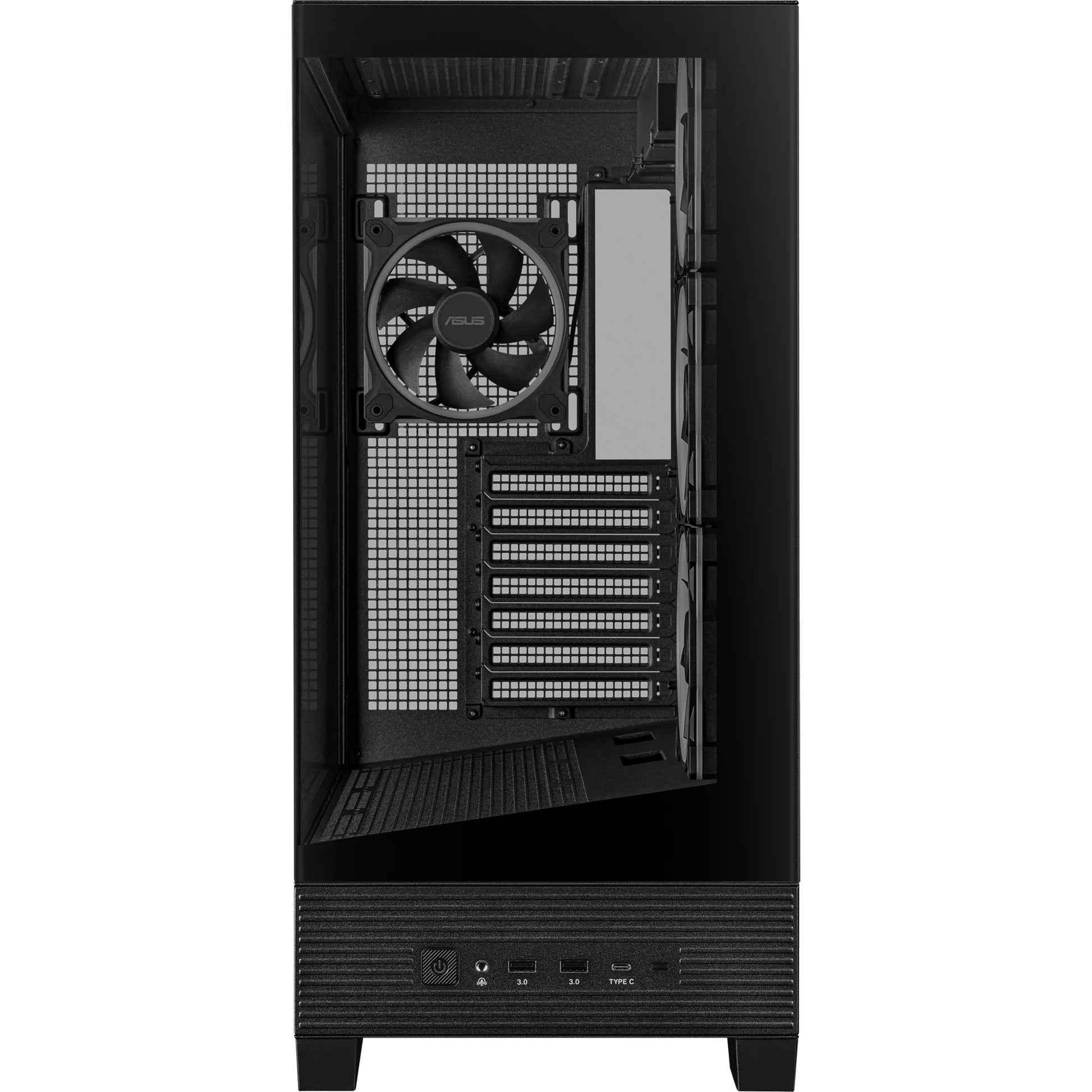 Asus a31 plus Midi-Tower-Gehäuse (schwarz | 2x USB-A | 2x USB-C | gehärtetes Glas)