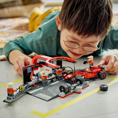 Lego Lego City 60443 F1 Pitstop und Pitcrew mit Ferrari Auto