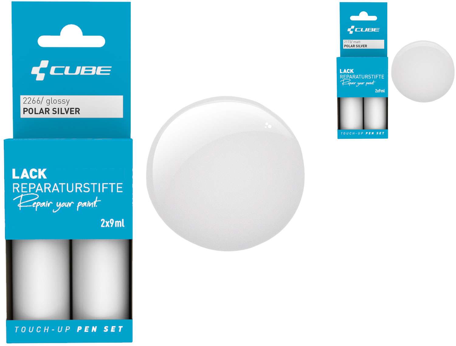 Cube Lackstift-Set Polarsilber