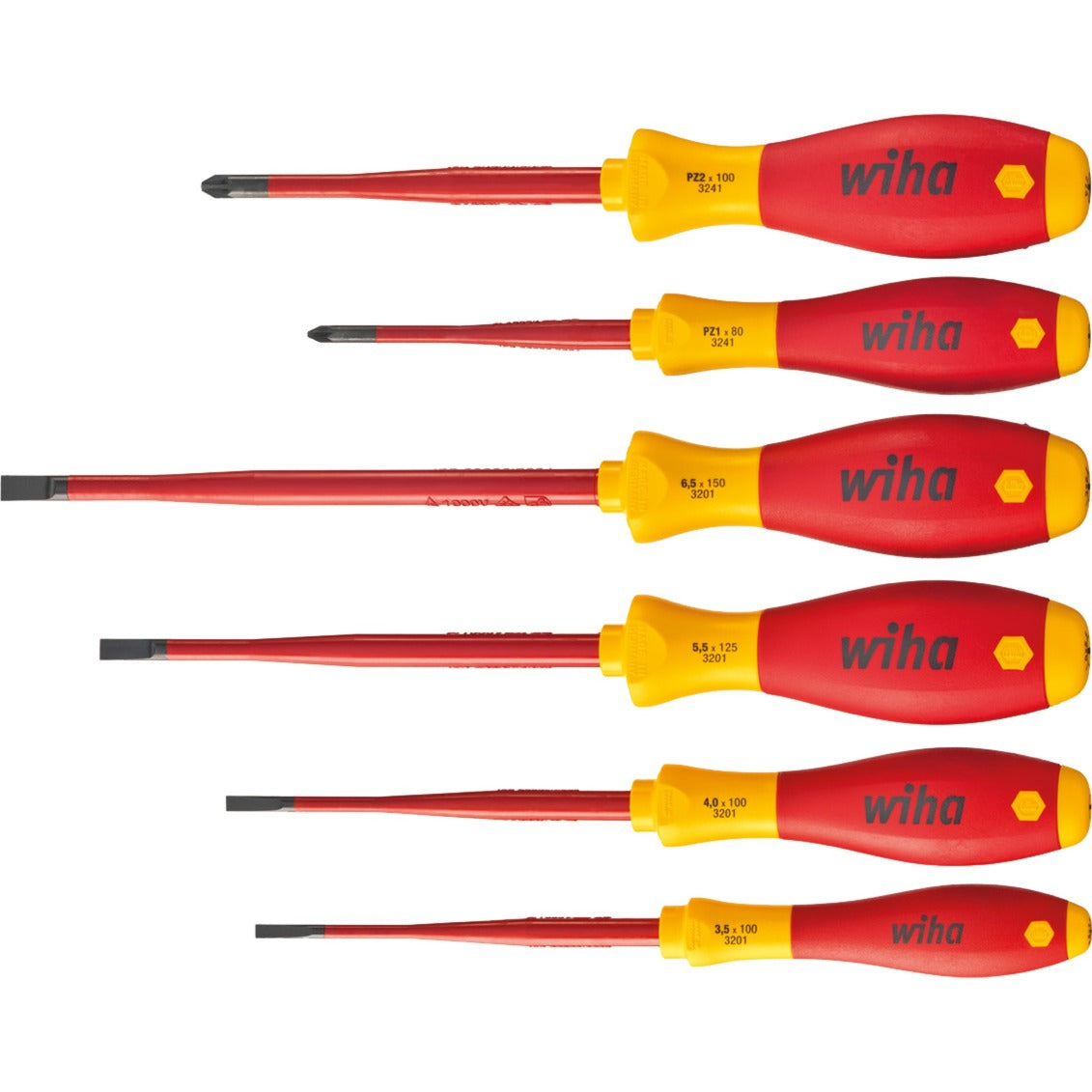 WIHA -Schraubendreher Set Softfinish Electric Slimfix
