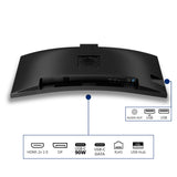 Philips 34b2u3600ch 34 gebogener Ultrawide-Monitor (schwarz, 2x HDMI, Display-Port, 3x USB-A, USB-B, USB-C, RJ-45) - afbeelding 11