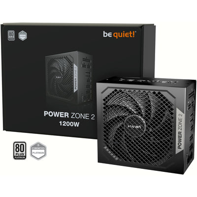 Ruhig sein! Power Zone 2 modulares 1200-Watt-Netzteil (schwarz, 1x 12V-2x6, 3x PCIe)
