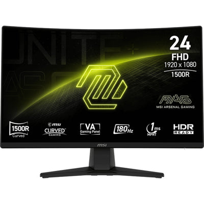 MSI Mag 242c 23,6 gebogener Gaming-Monitor (Schwarz, HDMI, DisplayPort, 180 Hz)