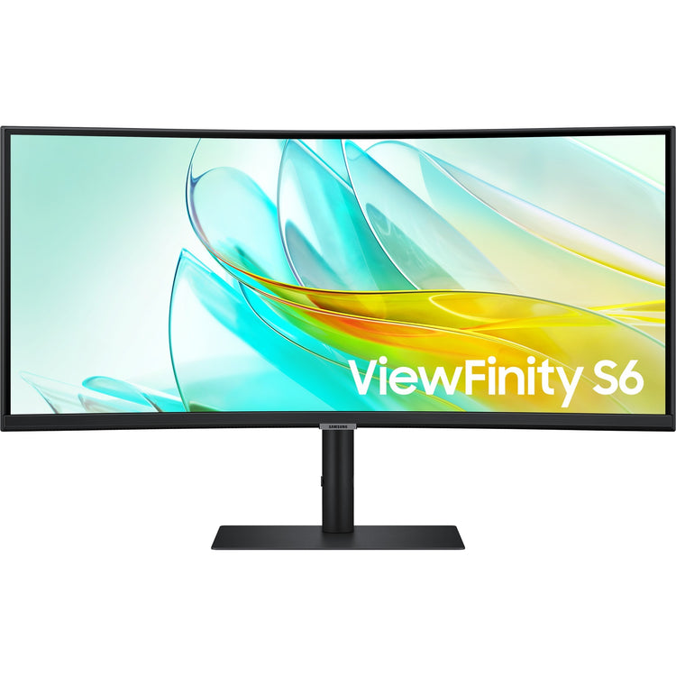 Samsung Viewfinity S6 S65UC 34 gebogener Ultrawide-Monitor (schwarz, HDMI, Displayport, 3x USB-A, USB-B, USB-C, RJ-45)