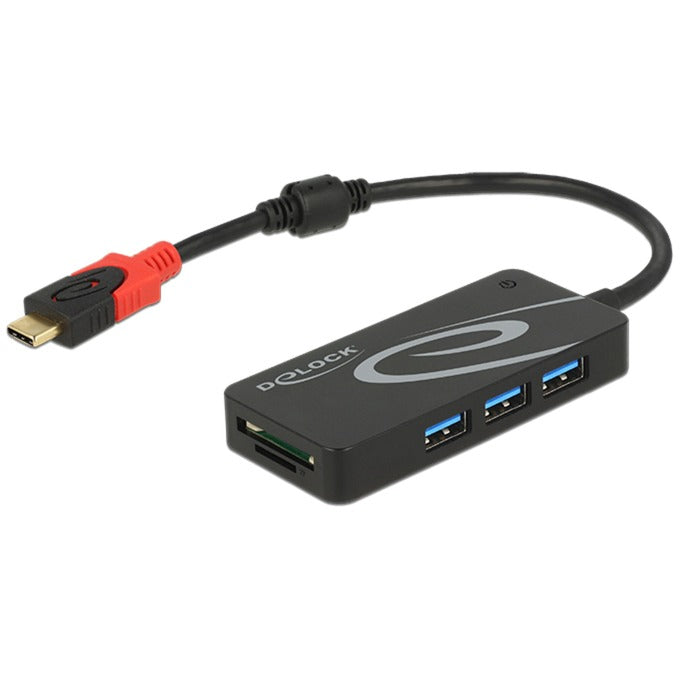 Delock External USB 3.1 Gen 1 Hub USB Typ-C> 3x USB-Typ
