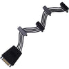 Silverstone SST-CP06-E4, 1x 15-polige SATA> 4x 15-polige Sata