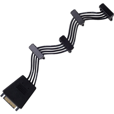 Silverstone SST-CP06-E4, 1x 15-polige SATA> 4x 15-polige Sata
