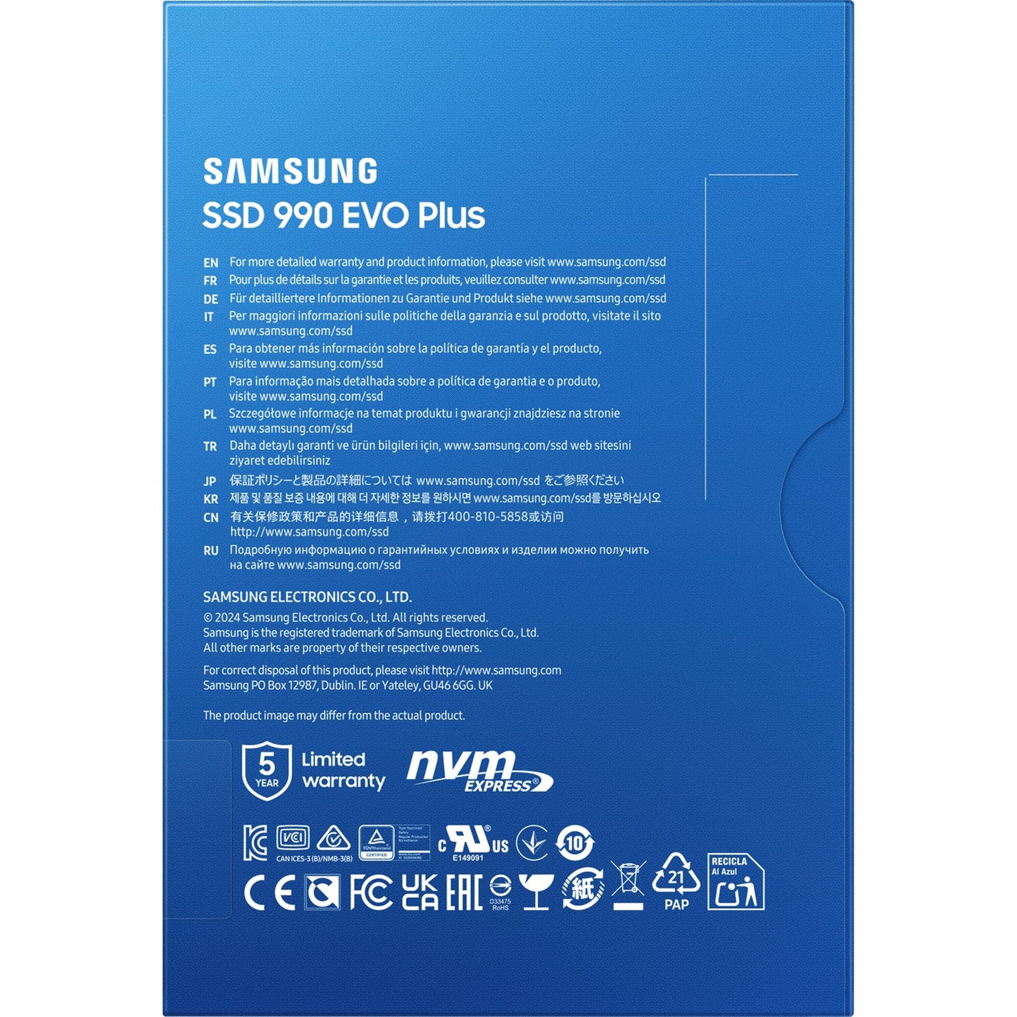 Samsung MZ-V9S4T0BW MZ-V9S4T0 SSD, 4 TB, M.2, 7150 MB S