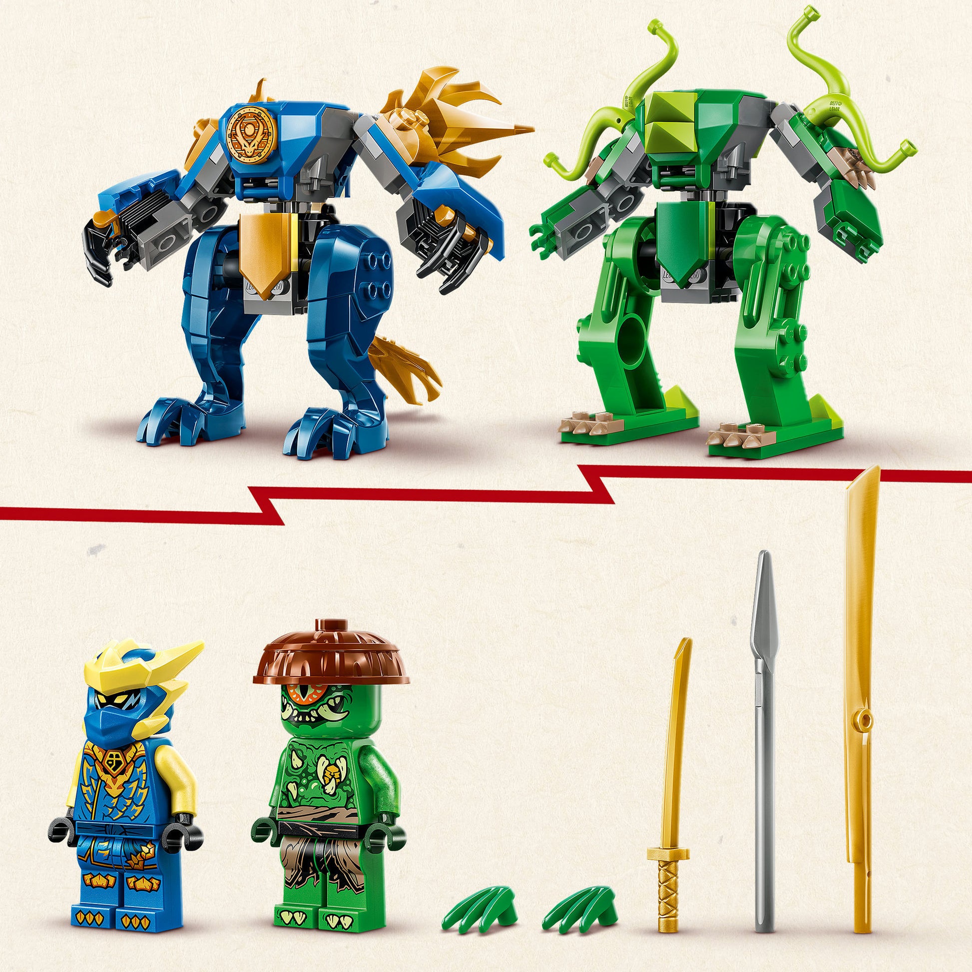 Lego Ninjago 71853 Jays Drachen-Mech-Kampf