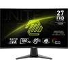 MSI Mag 27c6f 27 gebogener Gaming-Monitor (schwarz, 2x HDMI, Display-Port, 180 Hz)