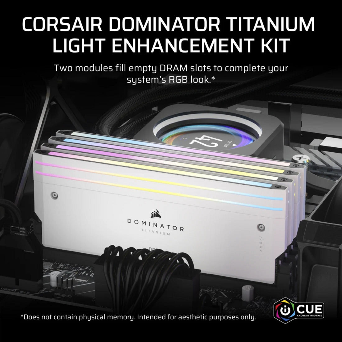 Corsair Dominator Titanium DDR5 Beleuchtungserweiterungskit LED-Beleuchtung (weiß, cmplekit2w)