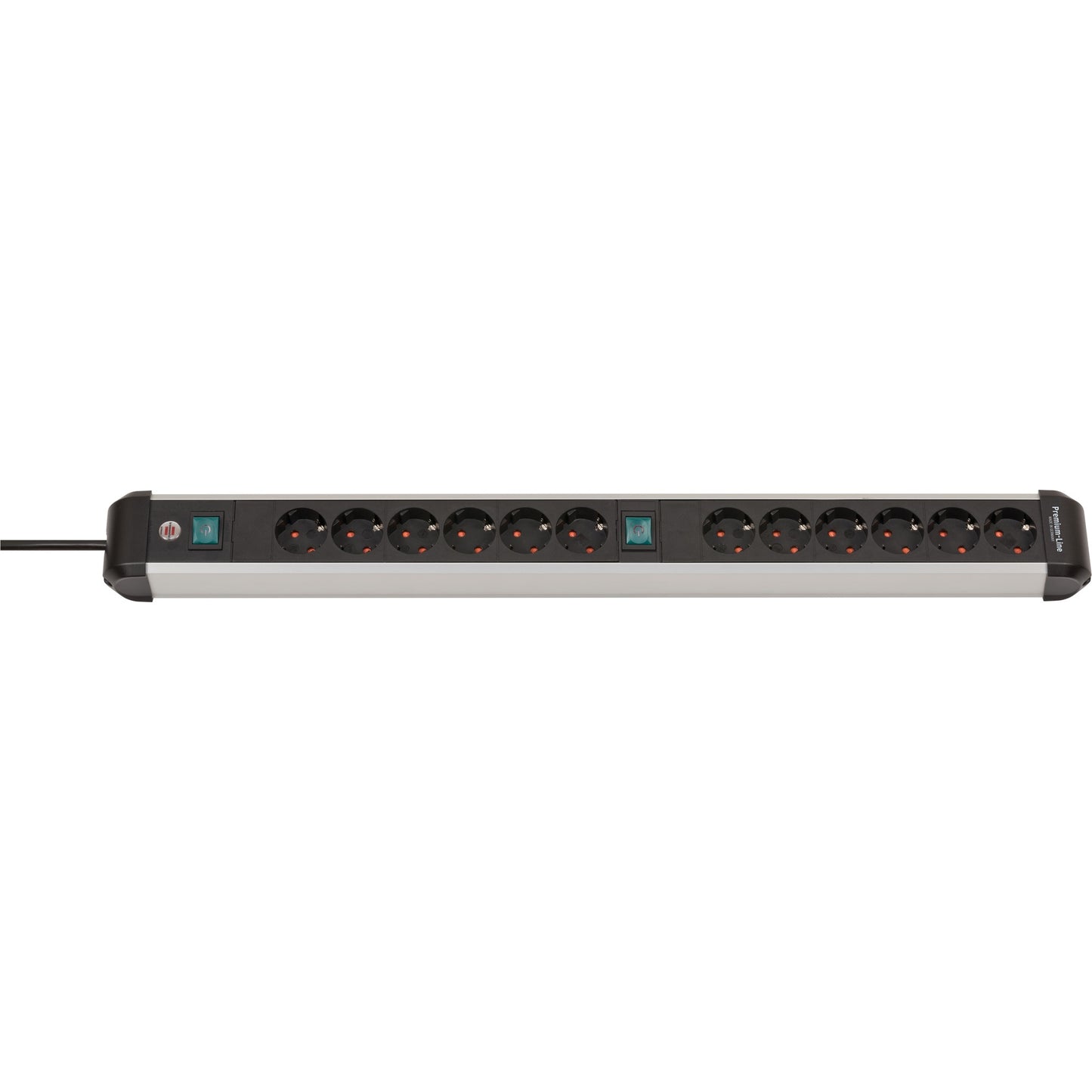 Brennenstuhl Premium-Alu-Line-Sockel 12-mal