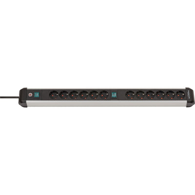 Brennenstuhl Premium-Alu-Line-Sockel 12-mal