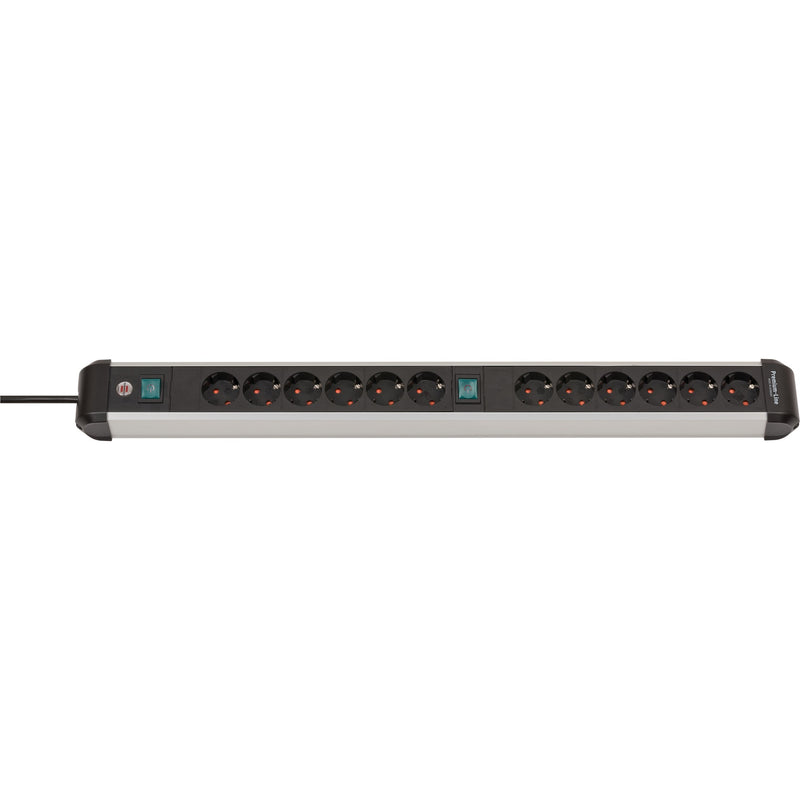 Brennenstuhl Premium-Alu-Line-Sockel 12-mal