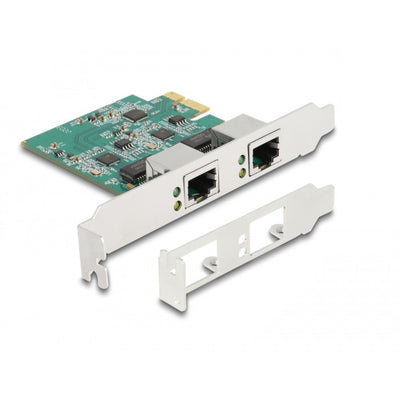 Delock PCI Express X1 -Karte zu 2 x RJ45 2,5 Gigabit Lan Rt