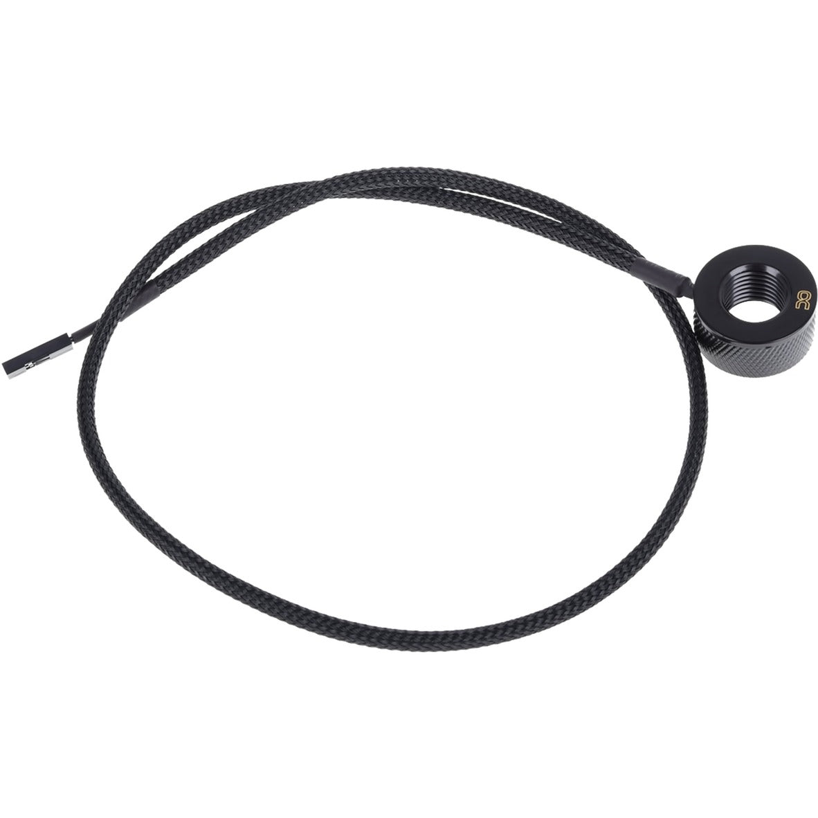 Alphacool Eiszapfen Temperatursensor G1 4 IG IG mit AG-Adapter (schwarz)