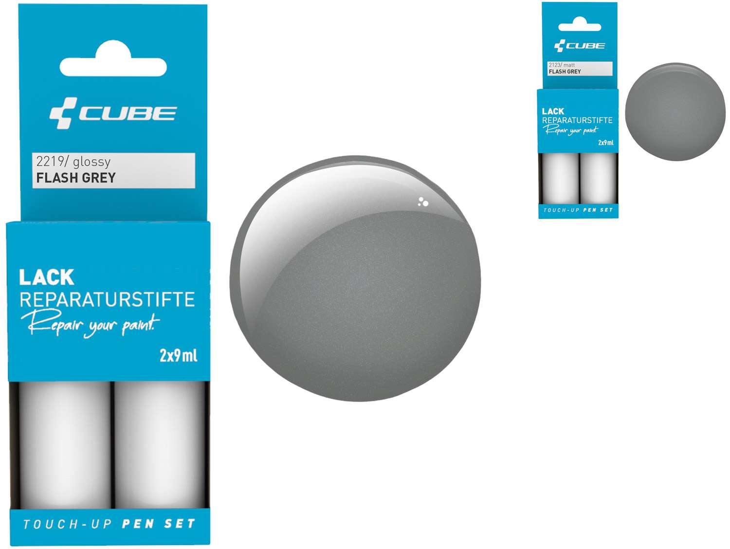 Cube Lackstift-Set Flash Flash Grau